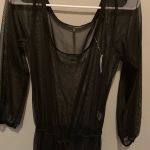 Black shear jumpsuit